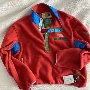 TNF X BRAIN DEAD '89 PLACKET PULLOVER FLEECE